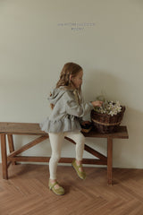 ［Melikey］Lace point rib leggings