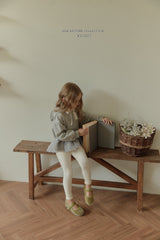 ［Melikey］Lace point rib leggings
