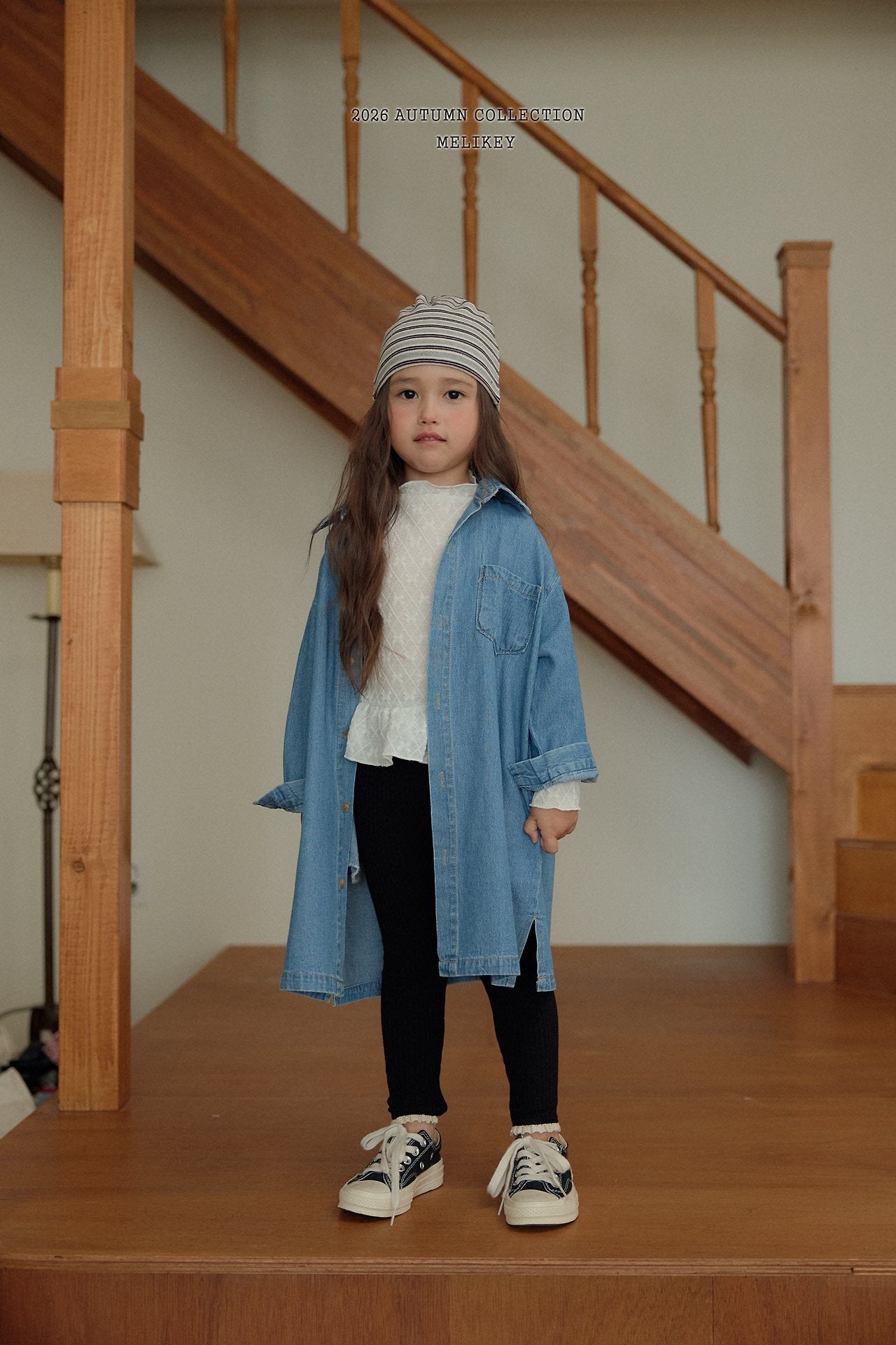 ［Melikey］Lace point rib leggings