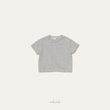 ［melmel］Stripe half tee
