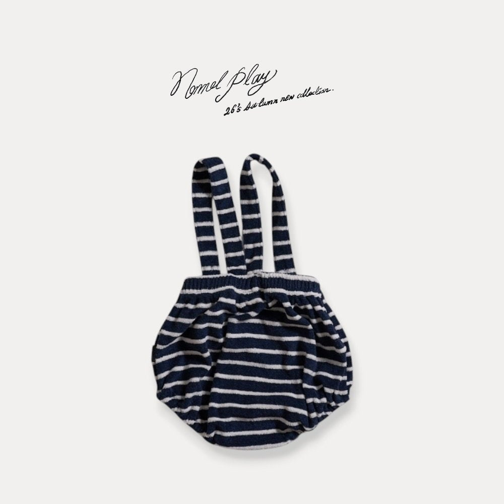 ［normalplay］Melody Stripe Suspender Bloomer