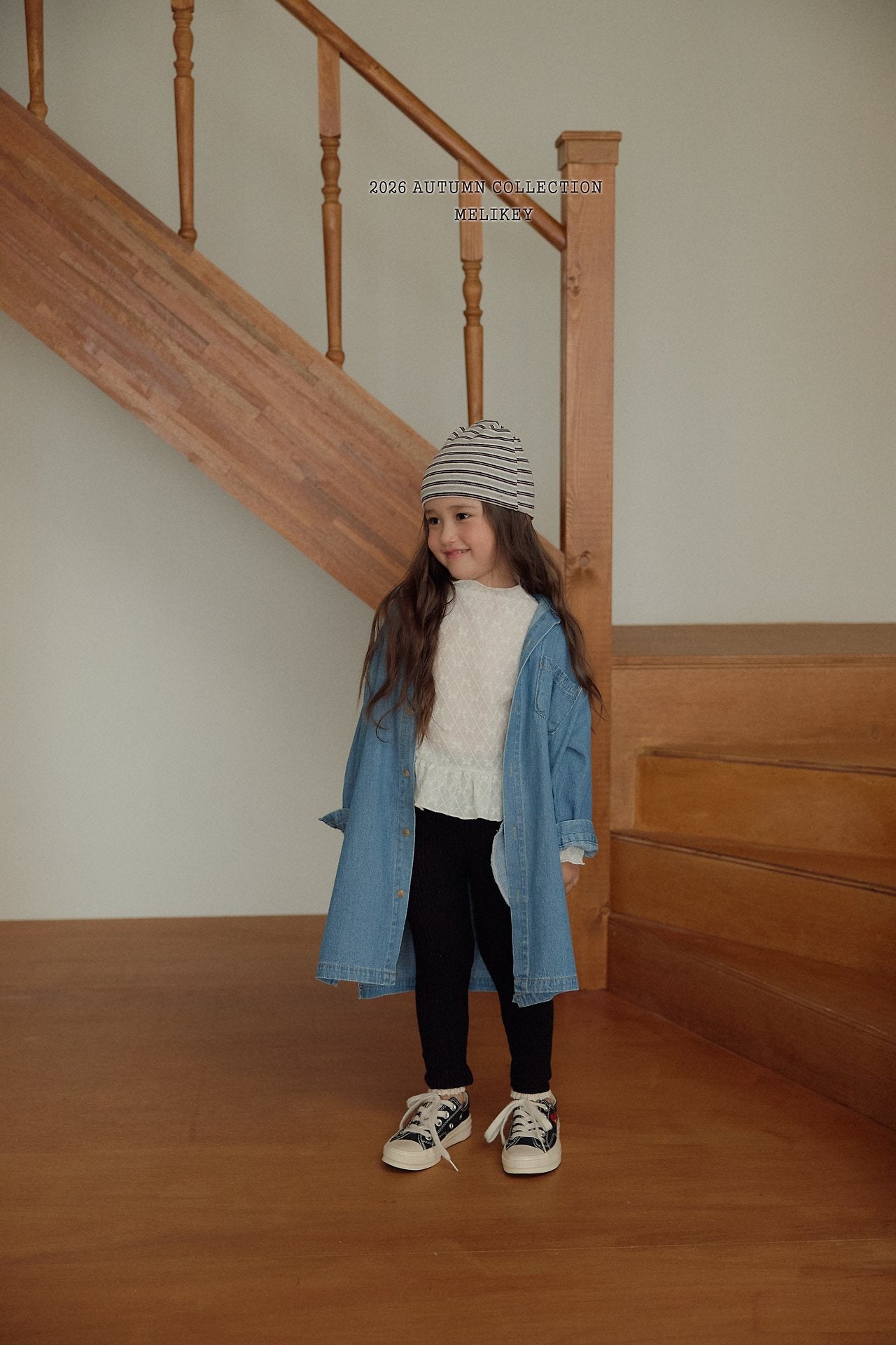 ［Melikey］Lace point rib leggings