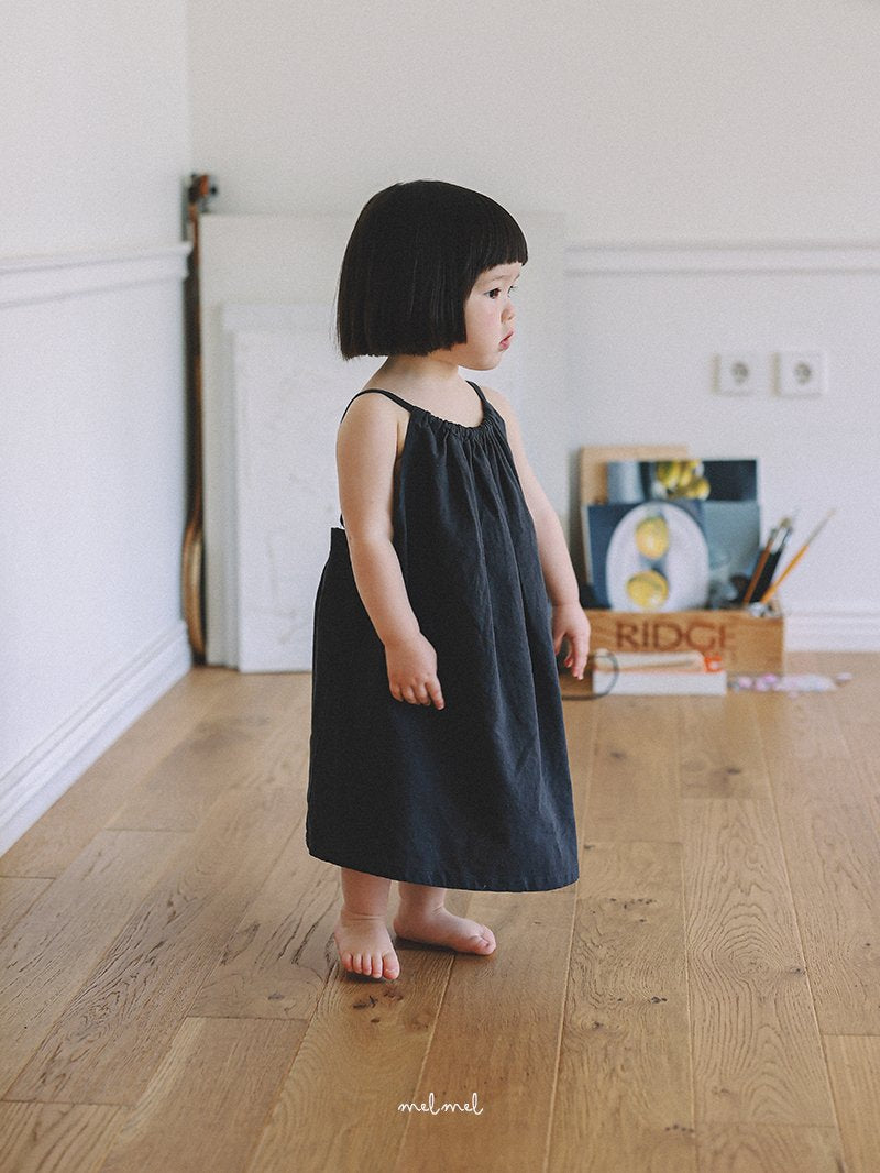 ［melmel］Summer linen one-piece