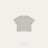 ［melmel］Stripe half tee
