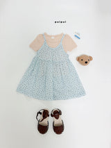 ［puipui］Flower camisole one-piece