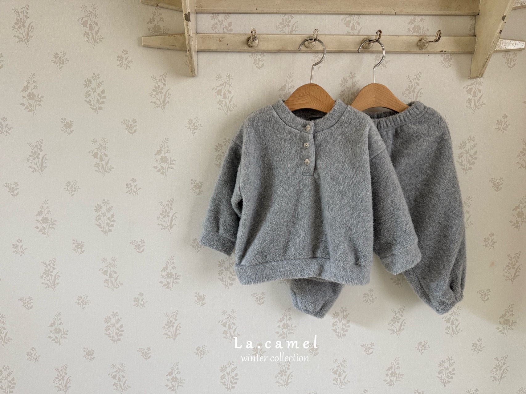 ［La.camel］Fleece set up