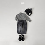 ［onu］Stripe half neck tee (kids)