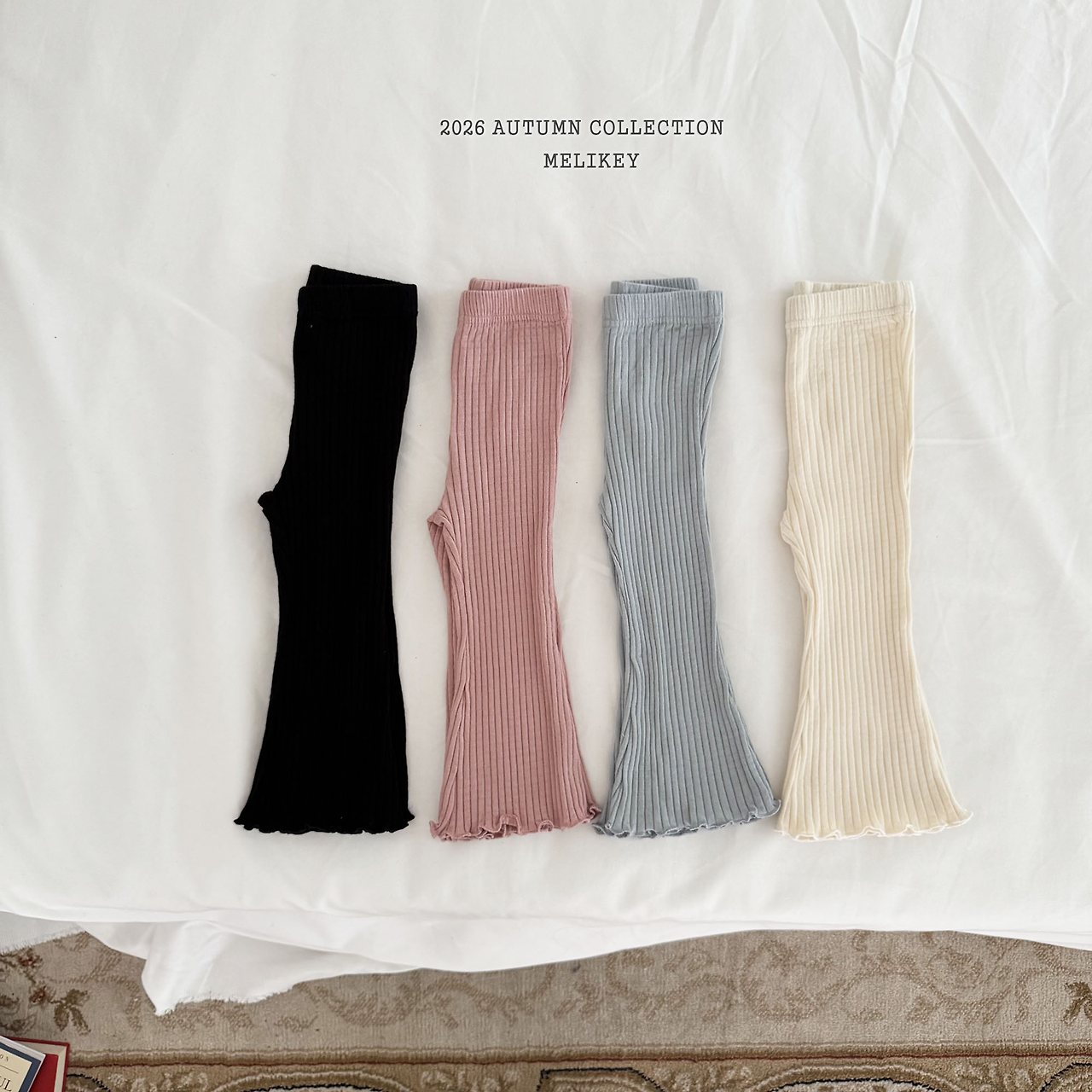 ［Melikey］Mellow rib flare leggings