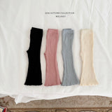 ［Melikey］Mellow rib flare leggings