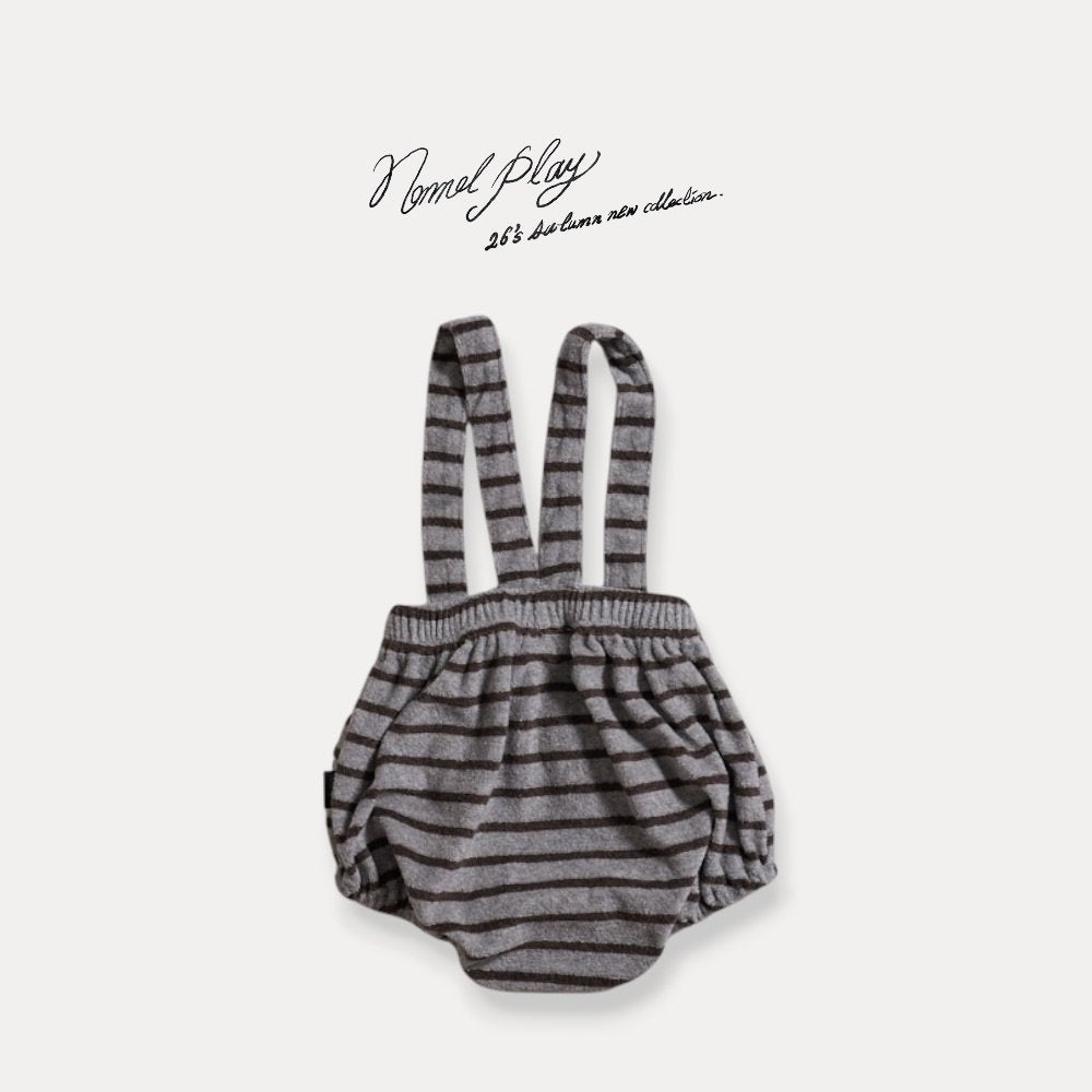 ［normalplay］Melody Stripe Suspender Bloomer