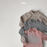 ［onu］Stripe half neck tee (kids)