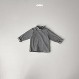［onu］Stripe half neck tee (kids)