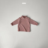 ［onu］Stripe half neck tee (kids)