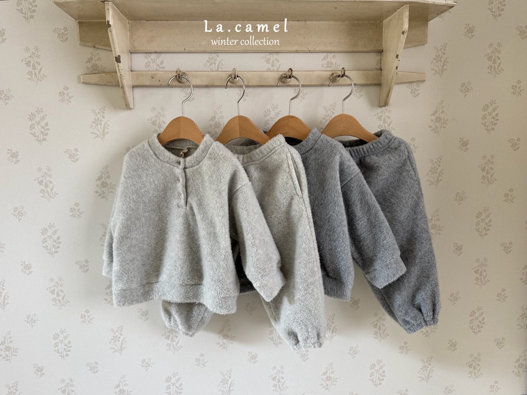 ［La.camel］Fleece set up