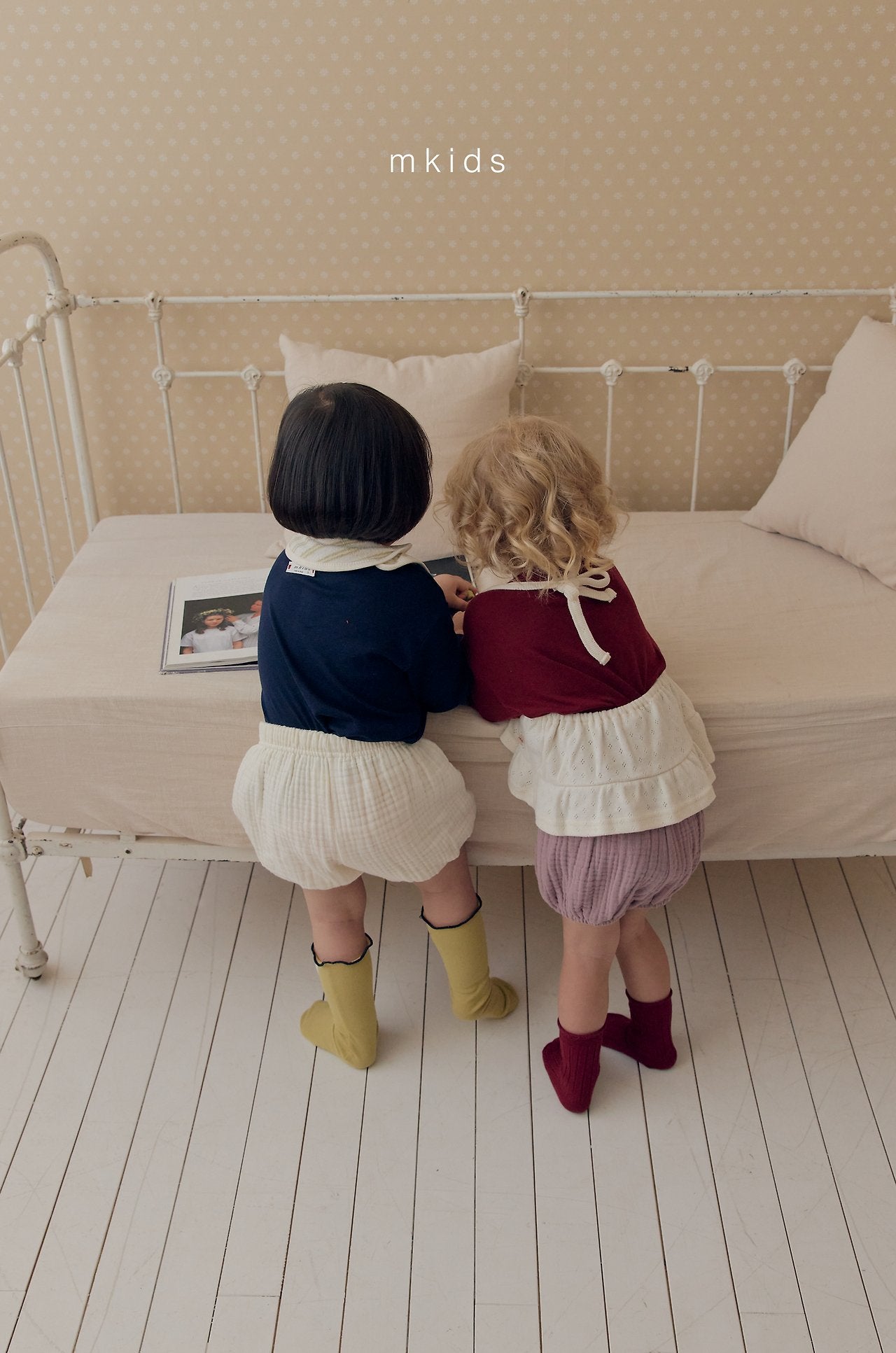 ［mkids］Eyelet halter bustier