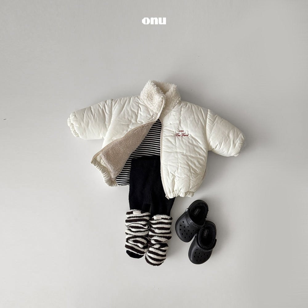 ［onu］Rib gather leggings (kids)