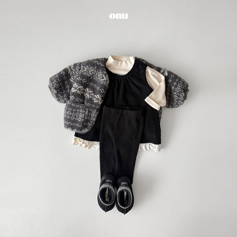 ［onu］Rib gather leggings (baby)