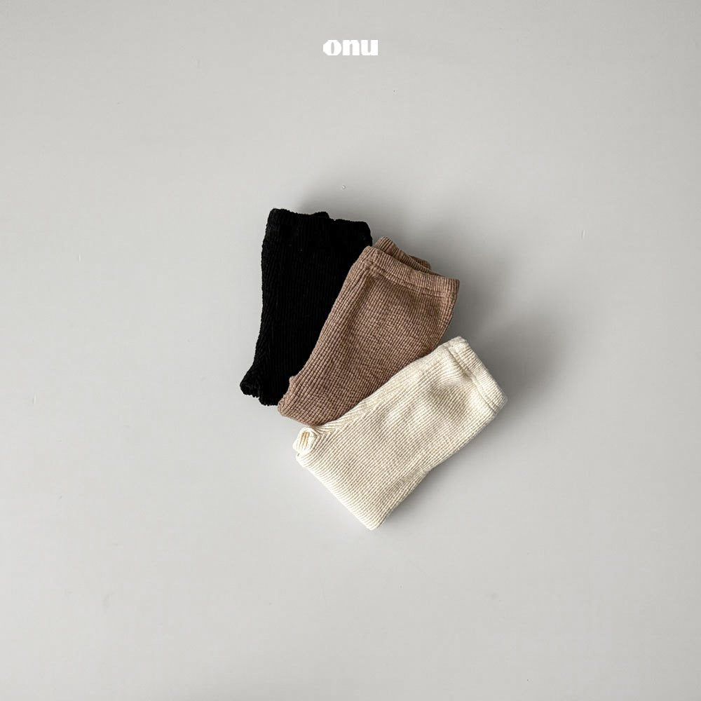 ［onu］Rib gather leggings (kids)