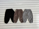 ［La.camel］Velvet flower pants