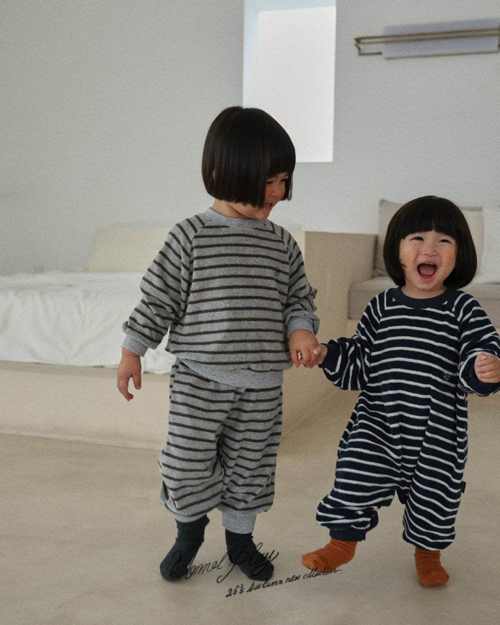 ［normalplay］Melody Stripe Bebe Suit
