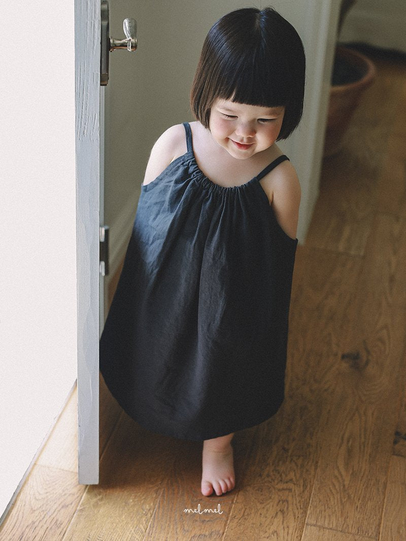 ［melmel］Summer linen one-piece