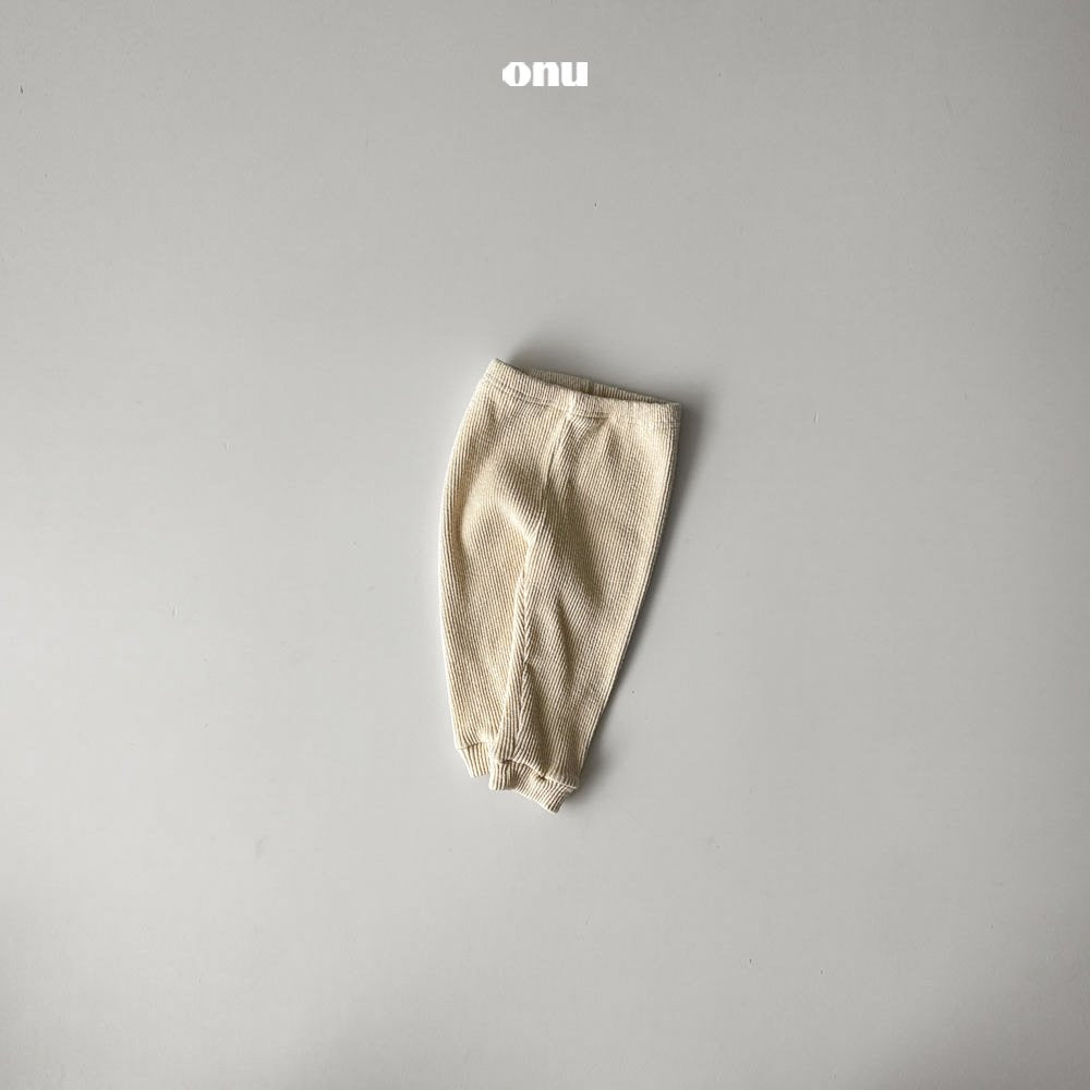 ［onu］Rib gather leggings (kids)