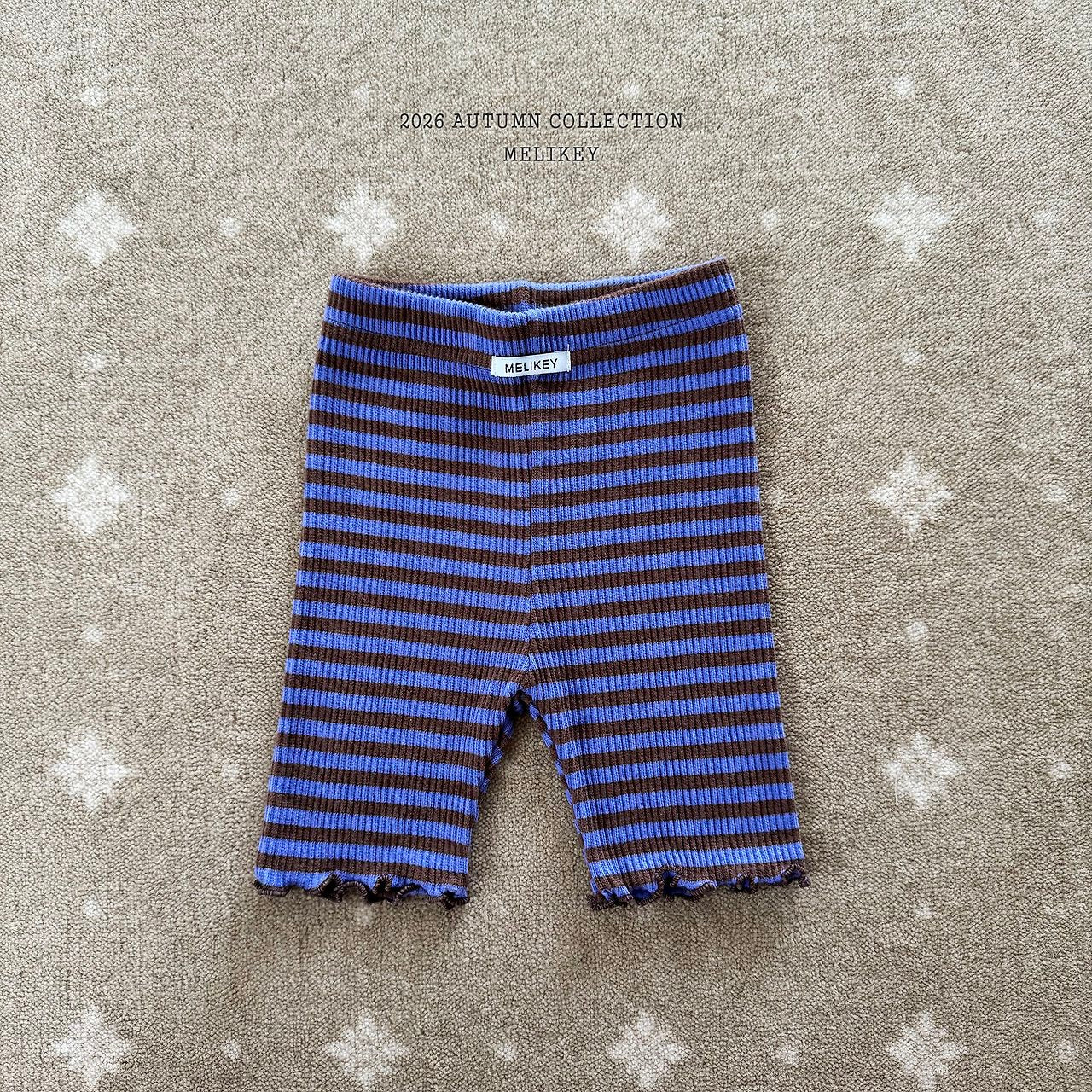 ［Melikey］Stripe color mellow leggings