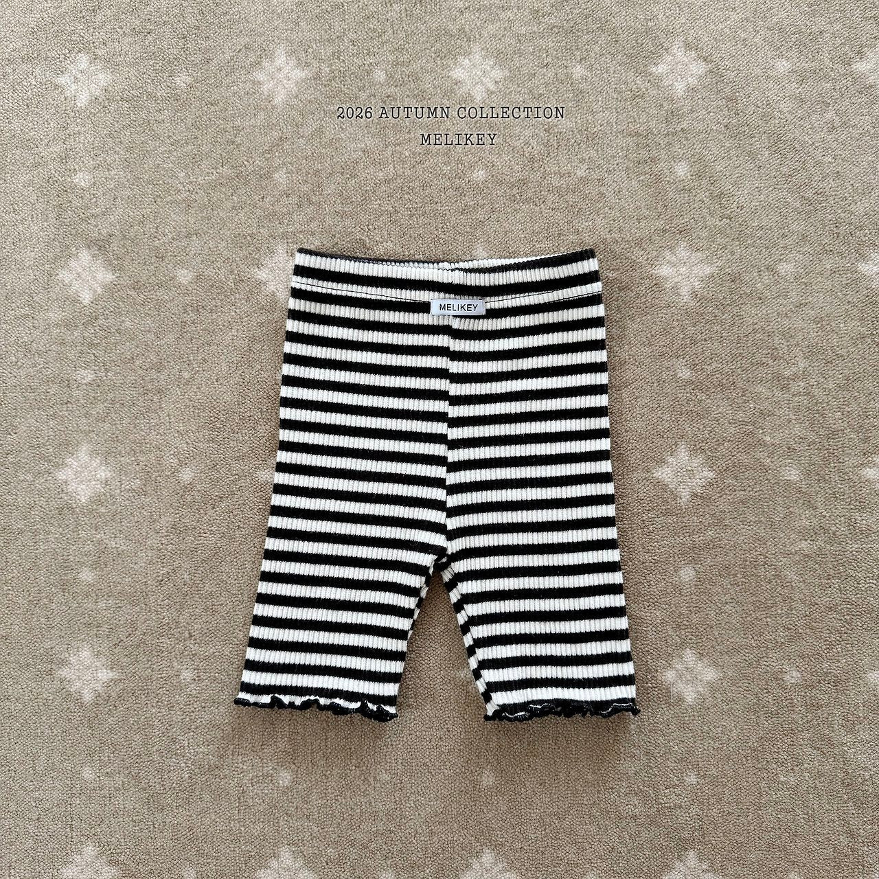 ［Melikey］Stripe color mellow leggings