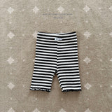 ［Melikey］Stripe color mellow leggings