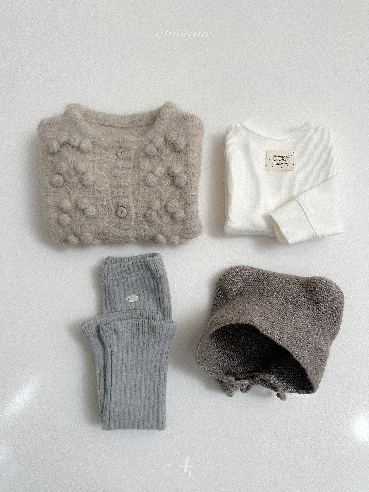[atomeme] Cream Sibori Tee