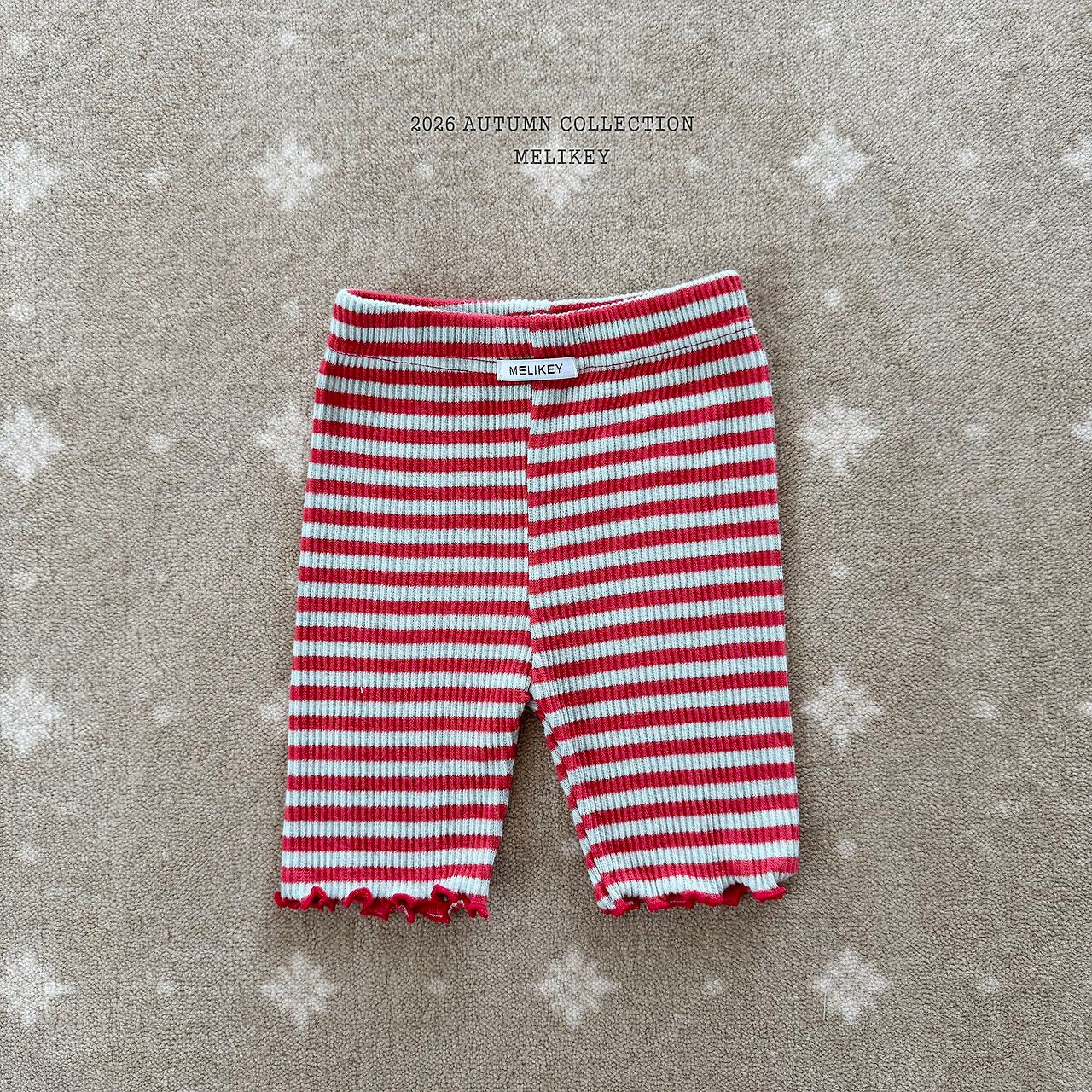 ［Melikey］Stripe color mellow leggings