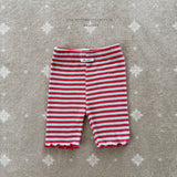 ［Melikey］Stripe color mellow leggings
