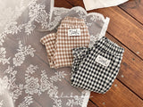 ［valubebe］Check frill flare pants (baby)