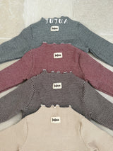 ［jujua］Stripe mellow tops