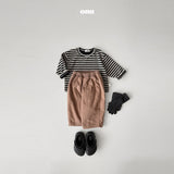［onu］Stripe round tee