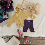 ［Melikey］Stripe color mellow leggings