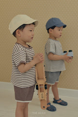 ［The beige］Waffle short sleeve tee