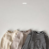 ［onu］Stripe round tee