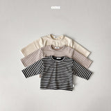 ［onu］Stripe round tee