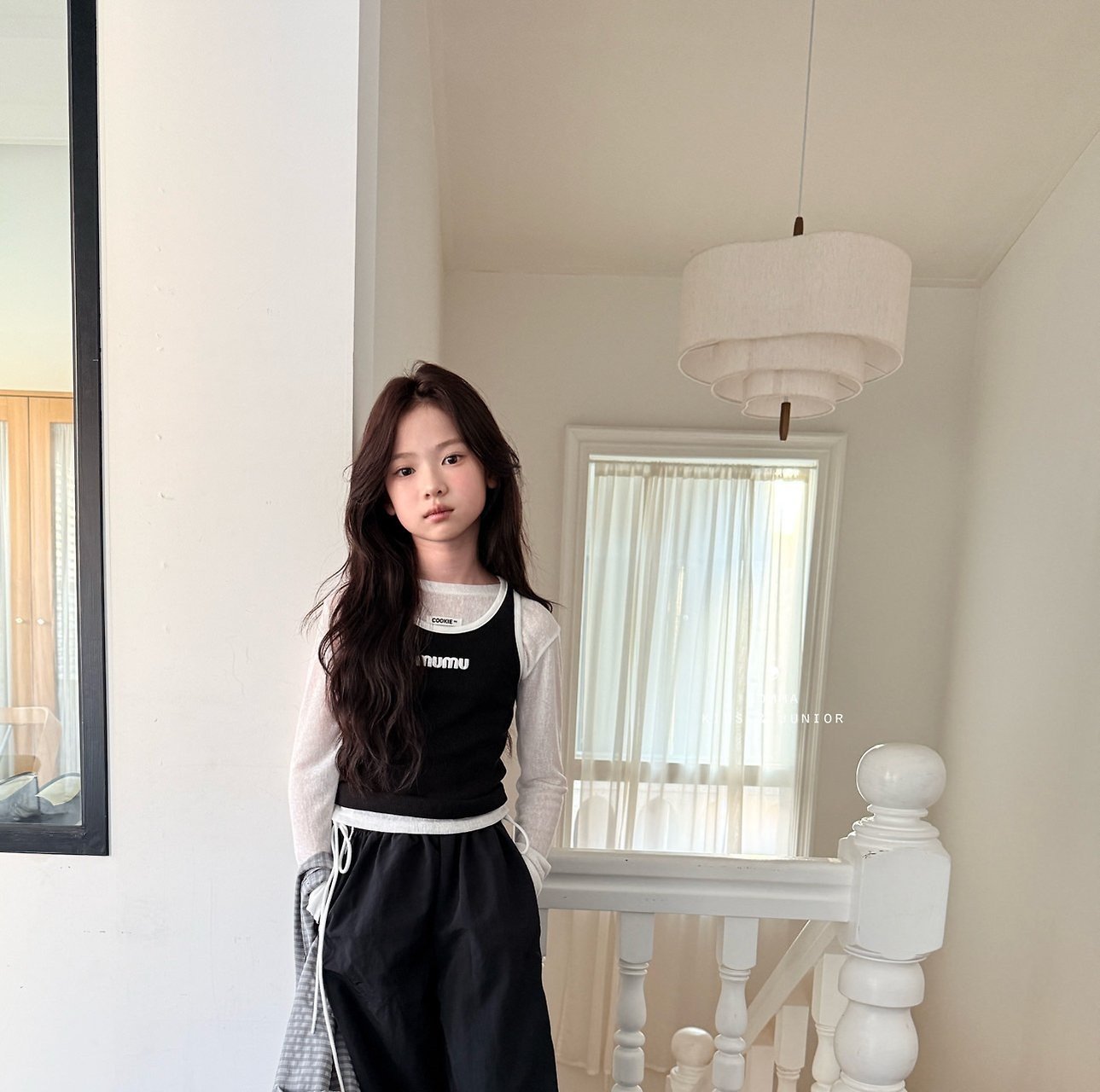［comma］See-through label tee