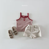 ［Bonito］Stripe sleeveless tee