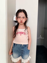 ［comma］Authentic lace sleeveless tops