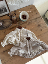 ［marron］Daily frill zip-up