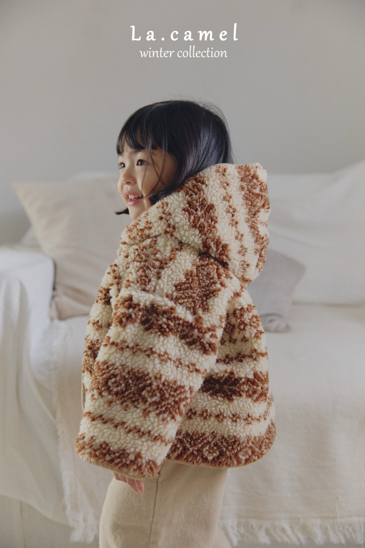 ［La.camel］Candy reversible padding jacket