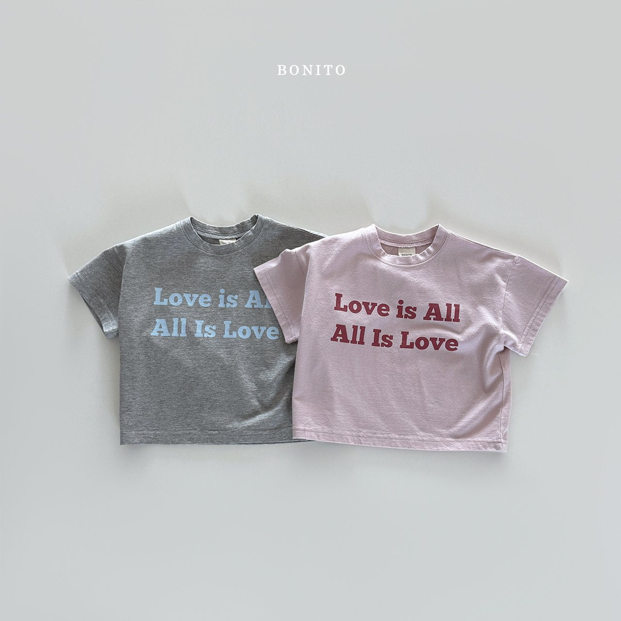 ［Bonito］Love is all tee (baby, kids, adult)