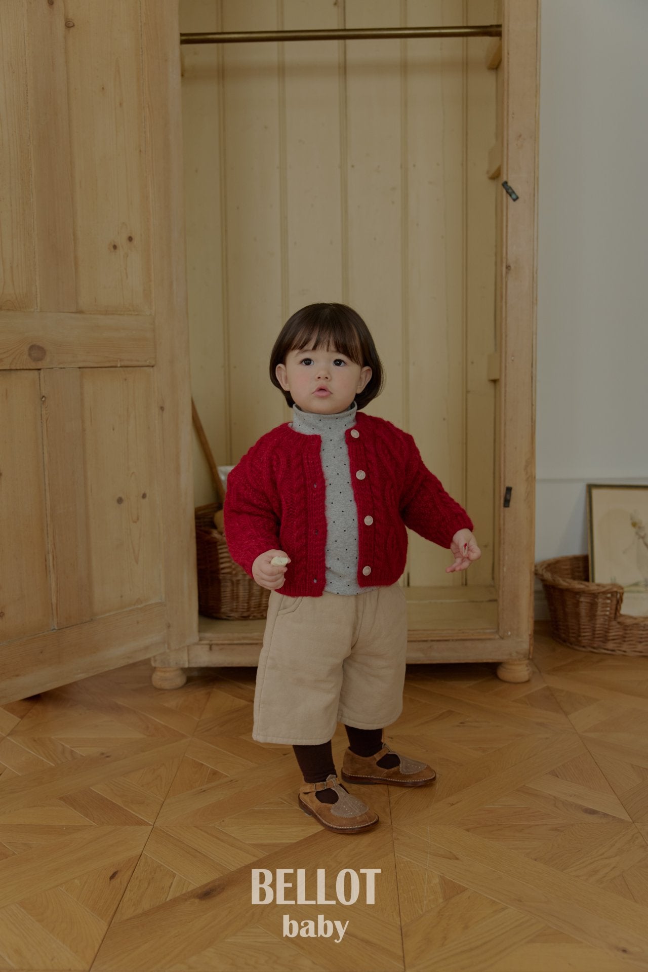 ［BELLOT］Alpha wool cardigan (baby)