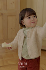 ［BELLOT］Curly alpaca cardigan (baby)