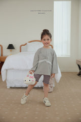 ［Melikey］Stripe color mellow leggings