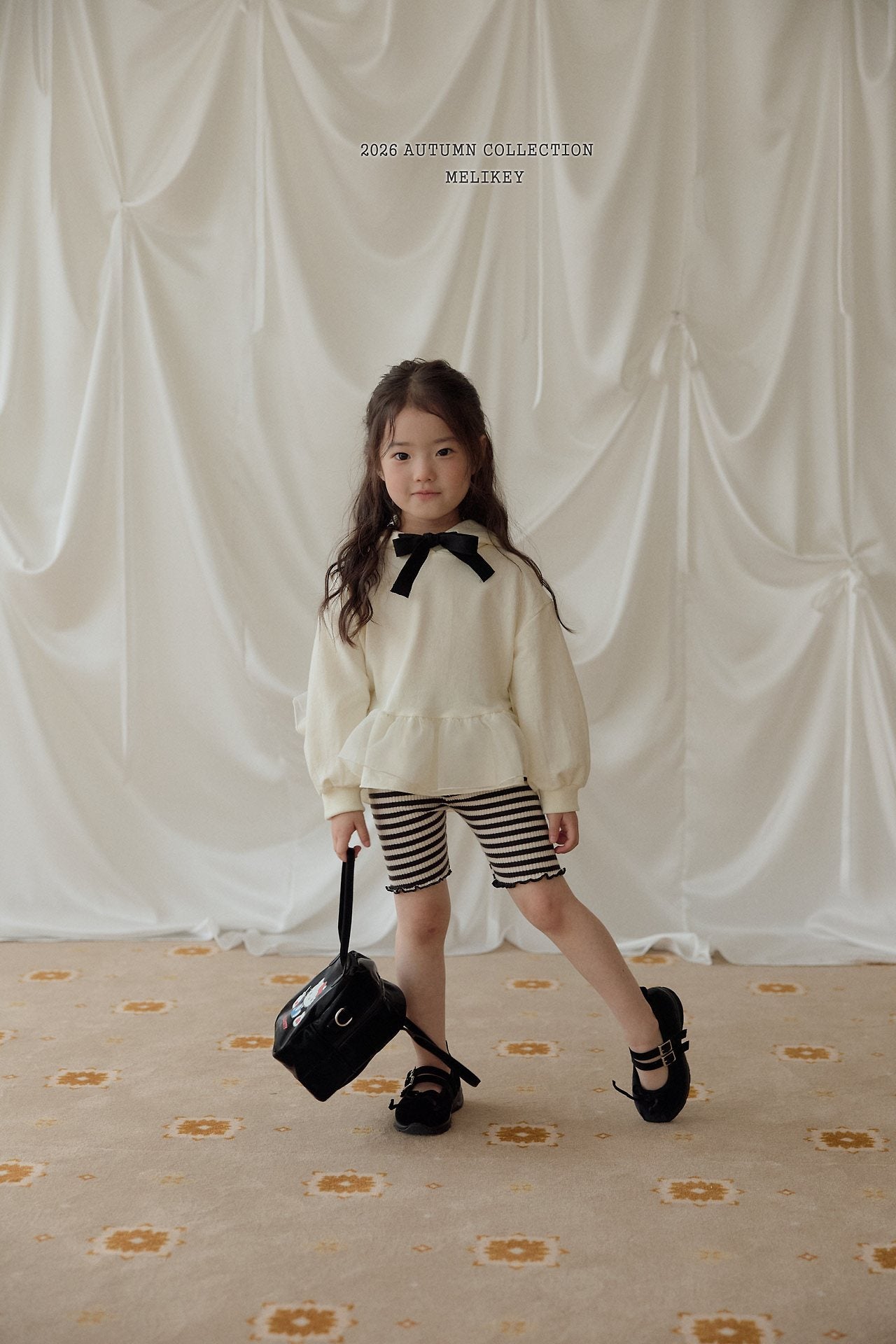 ［Melikey］Stripe color mellow leggings