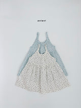 ［puipui］Flower camisole one-piece